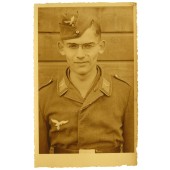 Soldado Flak de la Luftwaffe con uniforme de campaña